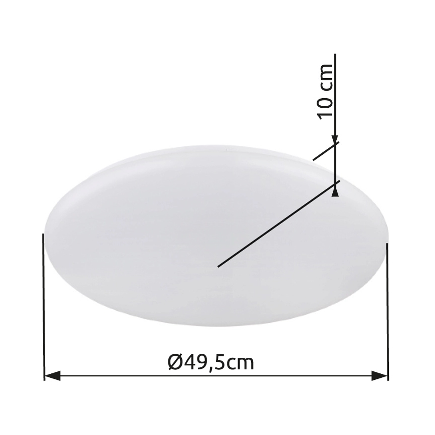 Globo - LED-kattovalaisin LED/24W/230V halkaisija 49,5 cm valkoinen