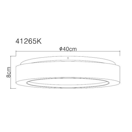 Globo - LED-kattovalaisin LED/24W/230V halkaisija 40 cm 4000K valkoinen