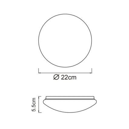 Globo - LED-kattovalaisin 8W/230V 4000K Ø55 cm