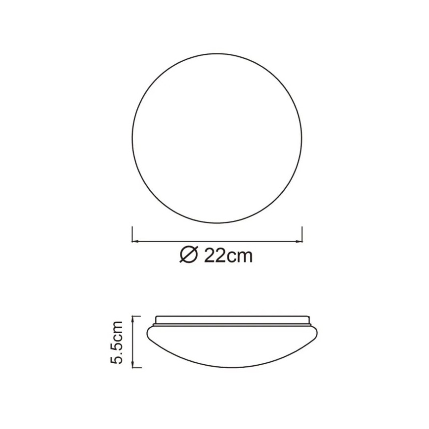 Globo - LED-kattovalaisin 8W/230V 4000K Ø55 cm