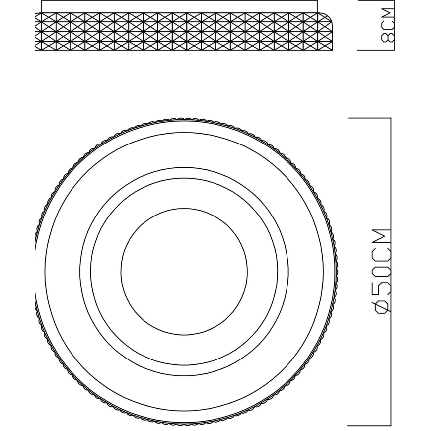 Globo - LED himmennettävä kattovalaisin LED/52W/230V 2700-6000K + kaukosäädin