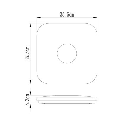 Globo - LED himmennettävä kattovalaisin LED/24W/230V 3000-6000K + kaukosäädin