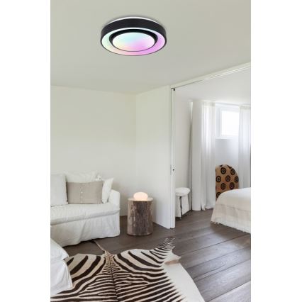 Globo - Himmennettävä LED-RGB-kattovalaisin LED/24W/230V + kauko-ohjaus