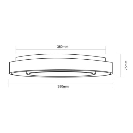 Globo - RGBW Himmennettävä kattovalaisin LED/18W/230V 2700-6500K + kauko-ohjaus