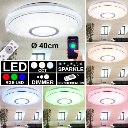 Globo - LED RGBW himmennettävä kattovalaisin LED/16W/230V 2700-6500K WiFi Tuya + kaukosäädin