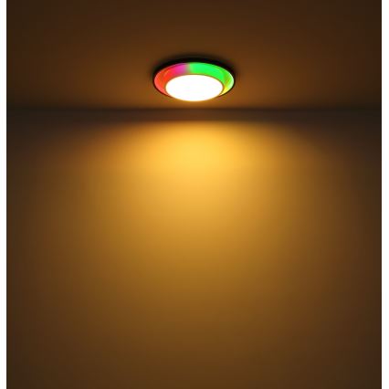 Globo - LED RGBW himmennettävä kattovalaisin LED/21W/230V 2700-6500K + kaukosäädin