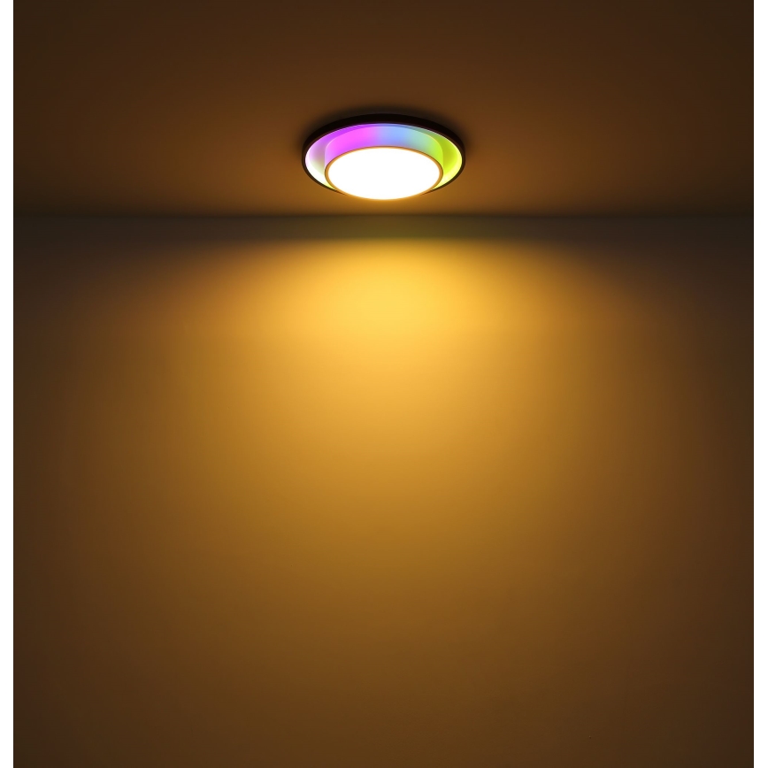 Globo - LED RGBW himmennettävä kattovalaisin LED/21W/230V 2700-6500K + kaukosäädin