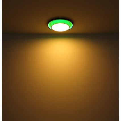 Globo - LED RGBW himmennettävä kattovalaisin LED/21W/230V 2700-6500K + kaukosäädin