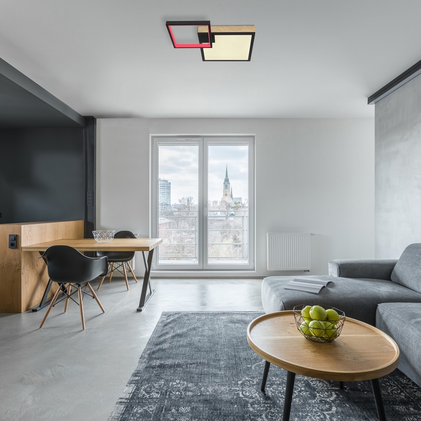 Globo - LED RGBW himmennettävä valaisin LED/21W/230V + LED/3W 2700-6500K + kaukosäädin