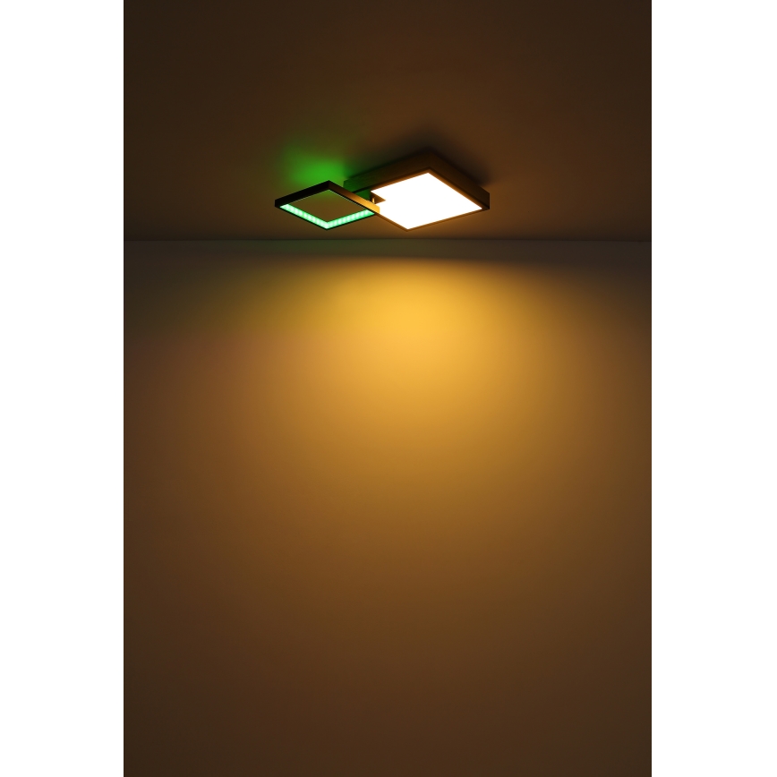 Globo - LED RGBW himmennettävä valaisin LED/21W/230V + LED/3W 2700-6500K + kaukosäädin