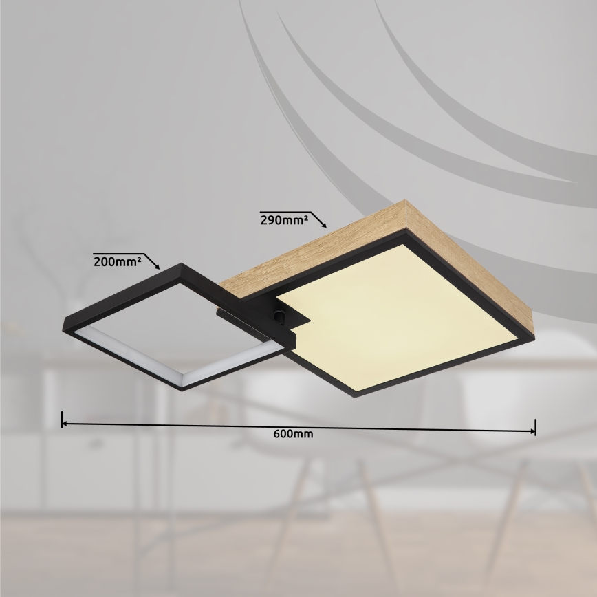 Globo - LED RGBW himmennettävä valaisin LED/21W/230V + LED/3W 2700-6500K + kaukosäädin