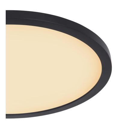 Globo - Himmennettävä kylpyhuoneen LED-kattovalaisin LED/18W/230V halkaisija 29,4 cm IP44 musta