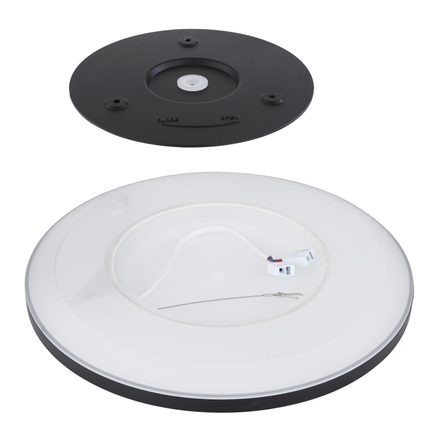 Globo - Himmennettävä kylpyhuoneen LED-kattovalaisin LED/18W/230V halkaisija 29,4 cm IP44 musta