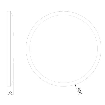 Globo - Himmennettävä kylpyhuoneen LED-kattovalaisin LED/18W/230V halkaisija 29,4 cm IP44 musta