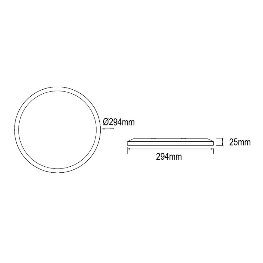 Globo - Himmennettävä kylpyhuoneen LED-kattovalaisin LED/18W/230V halkaisija 29,4 cm IP44 valkoinen