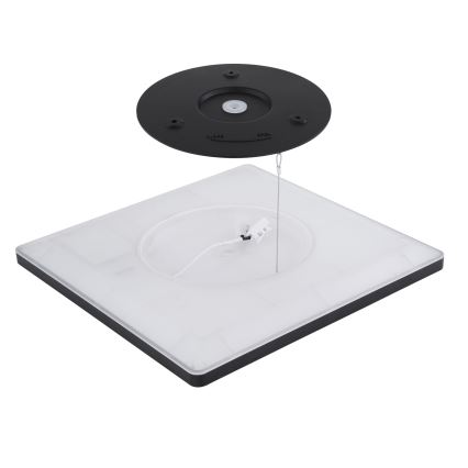 Globo - Himmennettävä kylpyhuoneen LED-kattovalaisin LED/18W/230V 29,4x29,4 cm IP44 musta