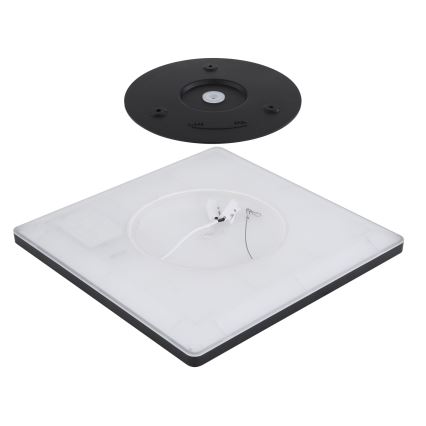 Globo - Himmennettävä kylpyhuoneen LED-kattovalaisin LED/18W/230V 29,4x29,4 cm IP44 musta