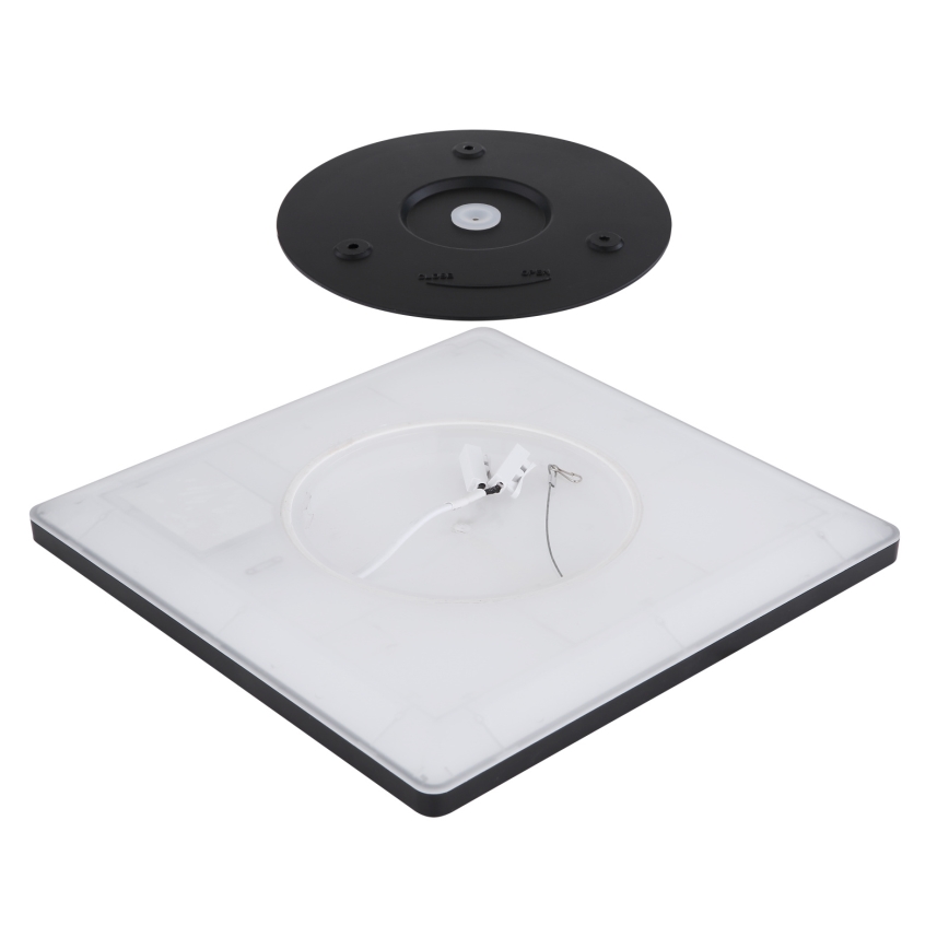 Globo - Himmennettävä kylpyhuoneen LED-kattovalaisin LED/18W/230V 29,4x29,4 cm IP44 musta