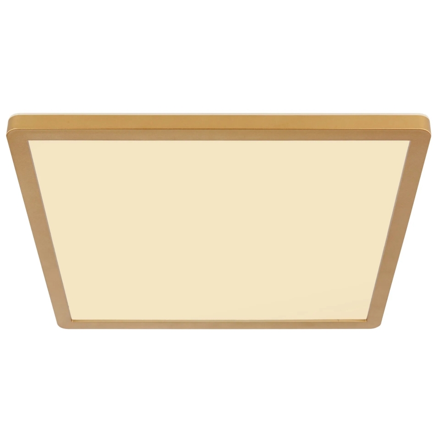 Globo - Himmennettävä kylpyhuoneen LED-kattovalaisin LED/18W/230V 3000K IP44 29,4x29,4 cm messinki