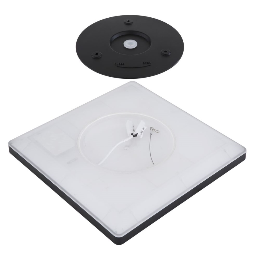 Globo - Himmennettävä kylpyhuoneen LED-kattovalaisin LED/24W/230V 42x42 cm IP44 musta