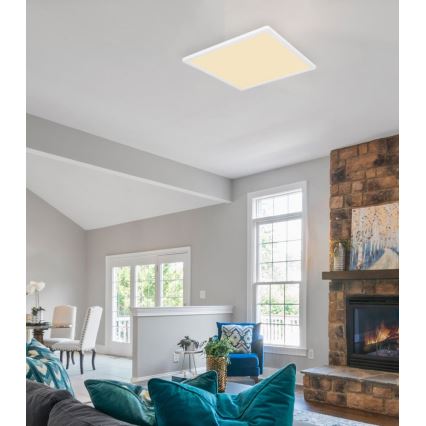 Globo - LED himmennettävä kylpyhuoneen kattovalaisin LED/24W/230V 42x42 cm IP44 valkoinen