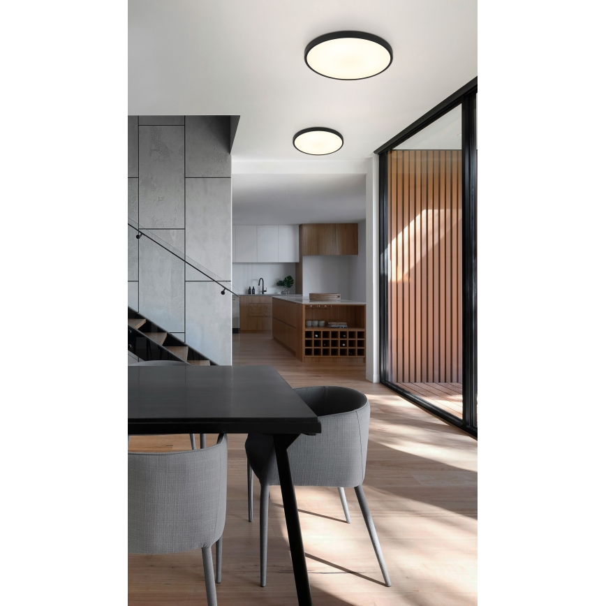 Globo - LED-kattovalaisin LED/15W/230V 4000K halkaisija 23 cm musta