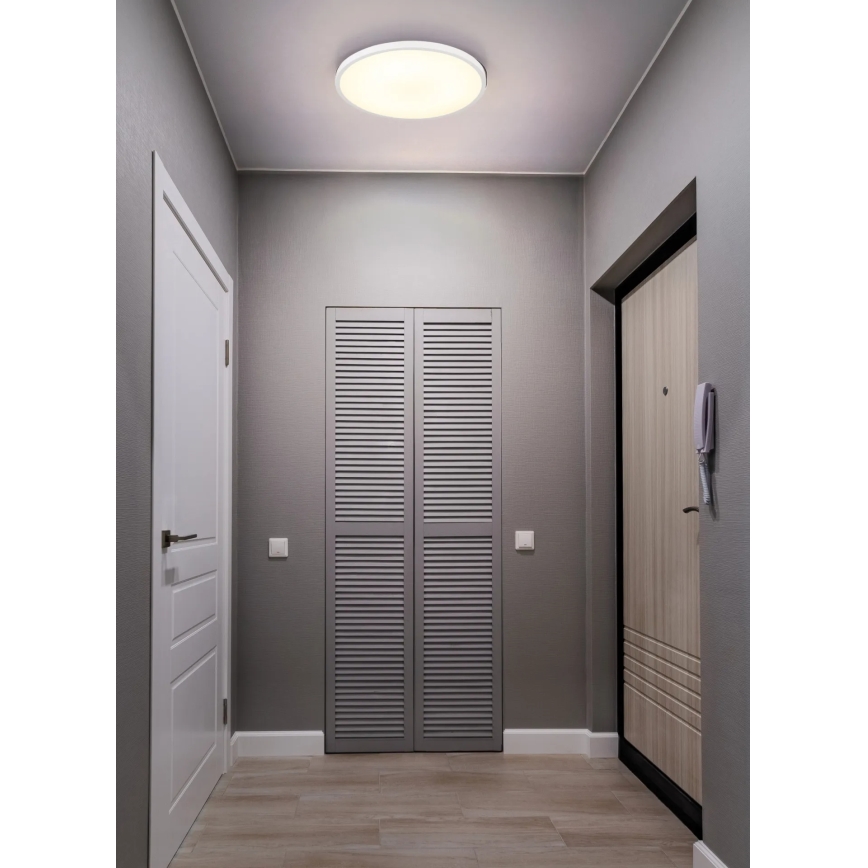 Globo - LED-kattovalaisin 20 W / 230 V / 4000 K, Ø 30 cm, valkoinen