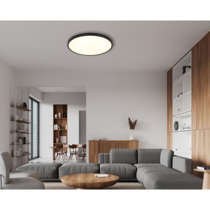 Globo - LED-kattovalaisin LED/32W/230V 4000K halkaisija 40 cm musta