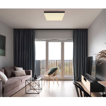 Globo - Himmennettävä LED-kattovalaisin LED/24W/230V 2700-6500K musta + kauko-ohjaus