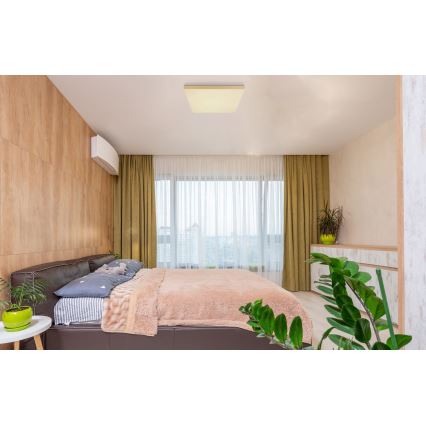 Globo - Himmennettävä LED-kattovalaisin LED/24W/230V 2700-6500K kulta + kauko-ohjaus