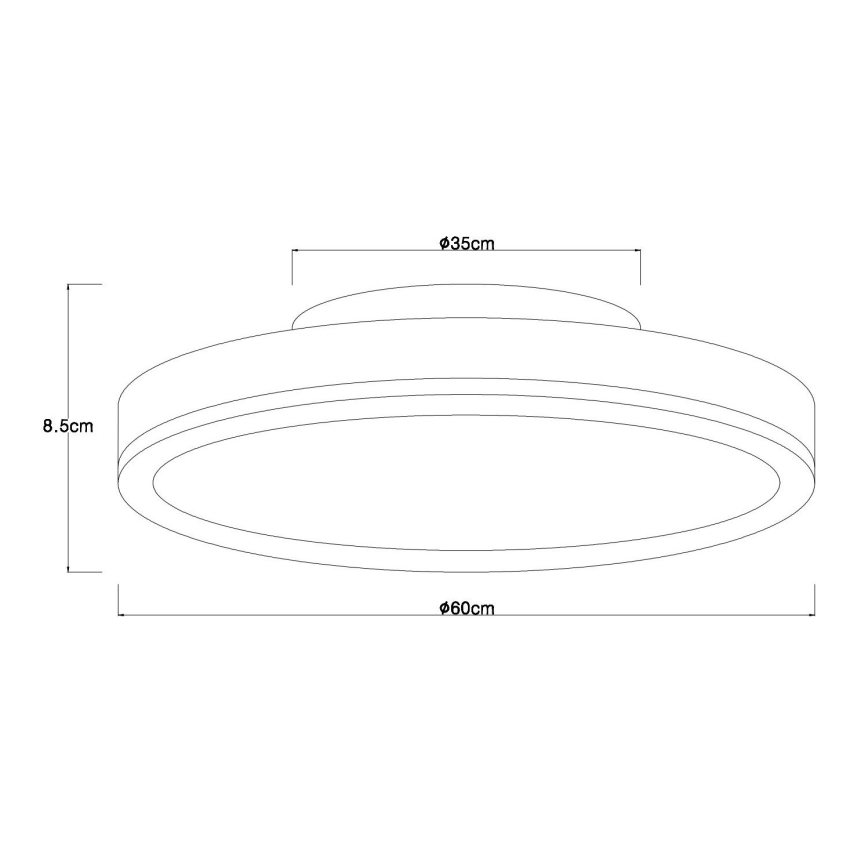 Globo - himmennettävä LED-kattovalaisin LED/40W/230V 2700–6500K Ø 60 cm + kaukosäädin