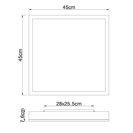 Globo - Himmennettävä LED-kattovalaisin LED/24W/230V 2700-6500K + kauko-ohjaus ruskea/valkoinen