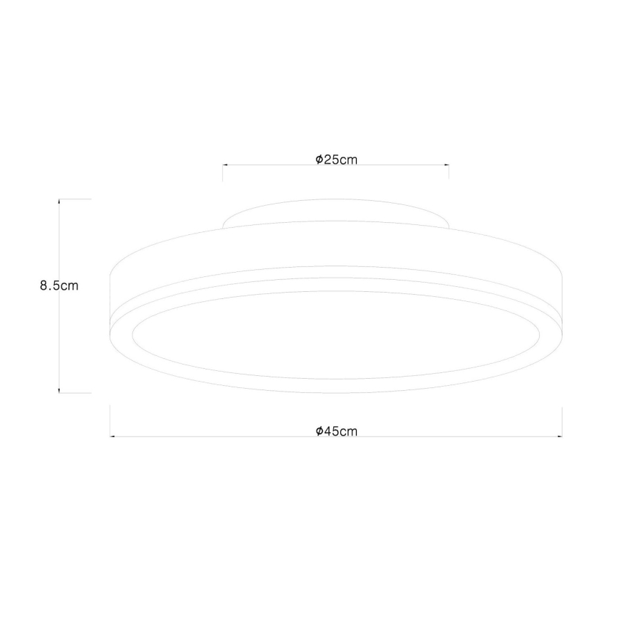 Globo - LED-kattovalaisin LED/24W/230V halkaisija 45 cm ruskea