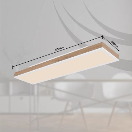 Globo - LED himmennettävä kattovalaisin LED/24W/230V 2700-6500K 20x80 cm + kaukosäädin