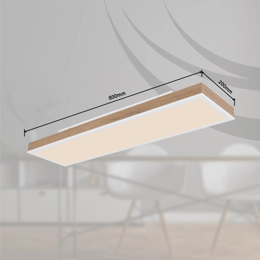 Globo - LED himmennettävä kattovalaisin LED/24W/230V 2700-6500K 20x80 cm + kaukosäädin