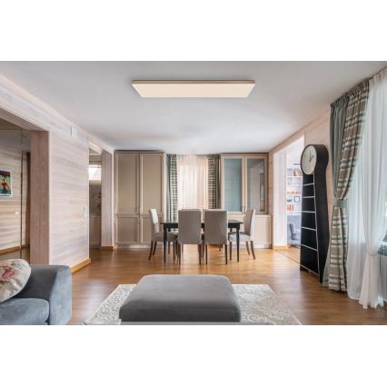 Globo - Himmennettävä LED-kattovalaisin LED/36W/230V 2700-6500K + kauko-ohjaus ruskea/valkoinen