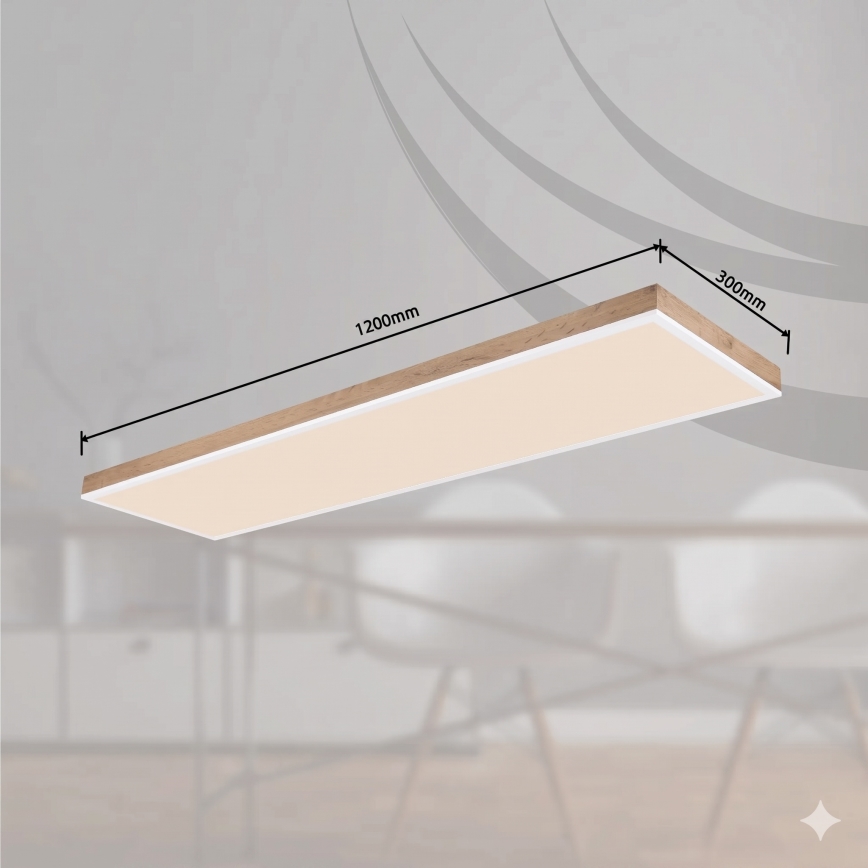 Globo - Himennettävä LED-kattovalaisin LED/36W/230V 2700-6500K ruskea/valkoinen + kaukosäädin