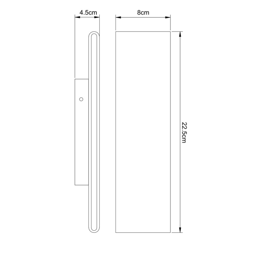 Globo - LED-seinävalaisin LED/8W/230V
