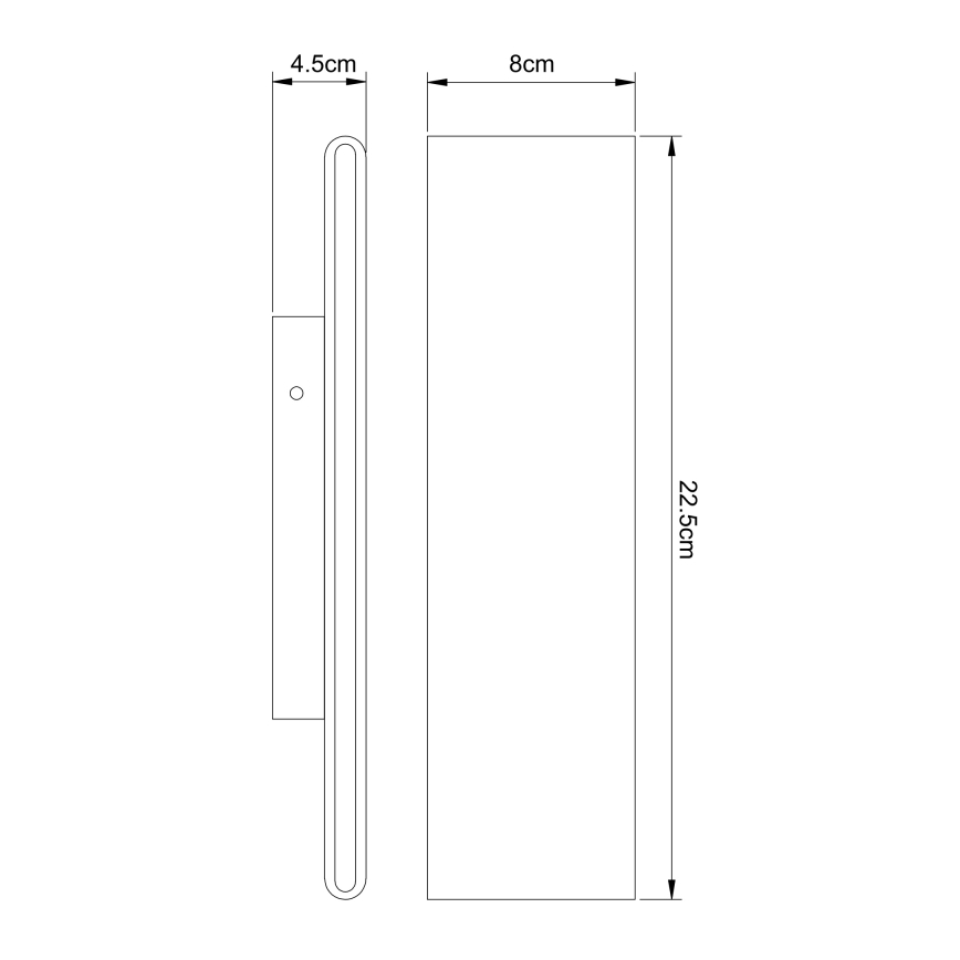 Globo - LED-seinävalaisin LED/8W/230V
