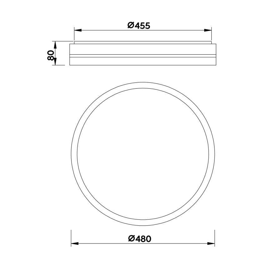 Globo - Himmennettävä LED-kattovalaisin LED/40W/230V 2700-6500K + kauko-ohjaus