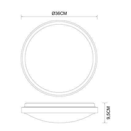 Globo - LED-kattovalaisin LED/18W/230V 3000/4000/6000K