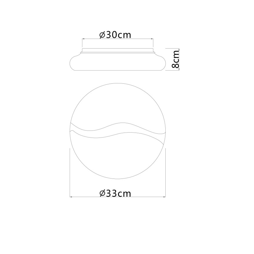 Globo - LED-kattovalaisin LED/24W/230V 3000/4200/6000K halkaisija 33 cm