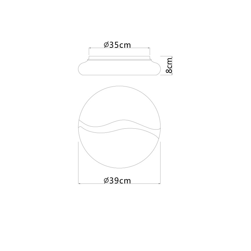 Globo - LED-kattovalaisin LED/24W/230V 3000/4200/6000K halkaisija 39 cm