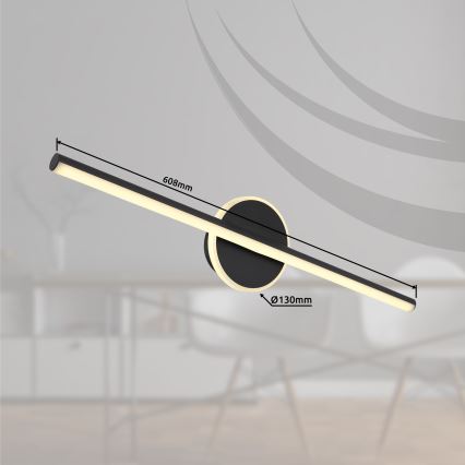 Globo - LED-peilivalon kylpyhuoneeseen LED/10W/230V 60,8 cm IP44 musta