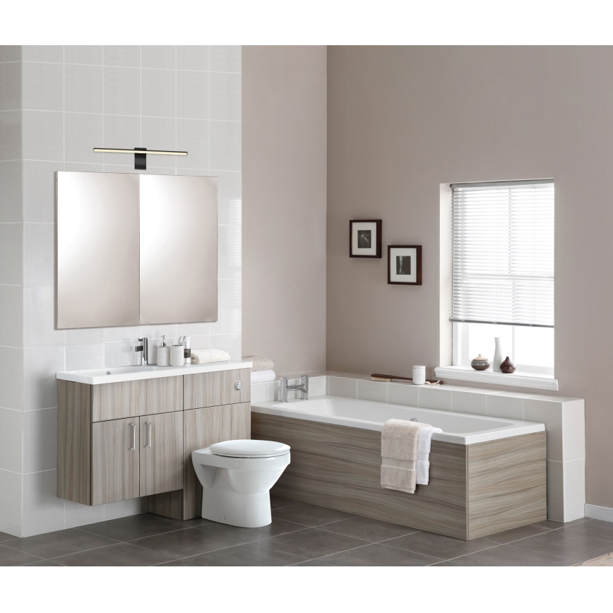 Globo - LED-peilivalon kylpyhuoneeseen LED/10W/230V 60,8 cm IP44 musta