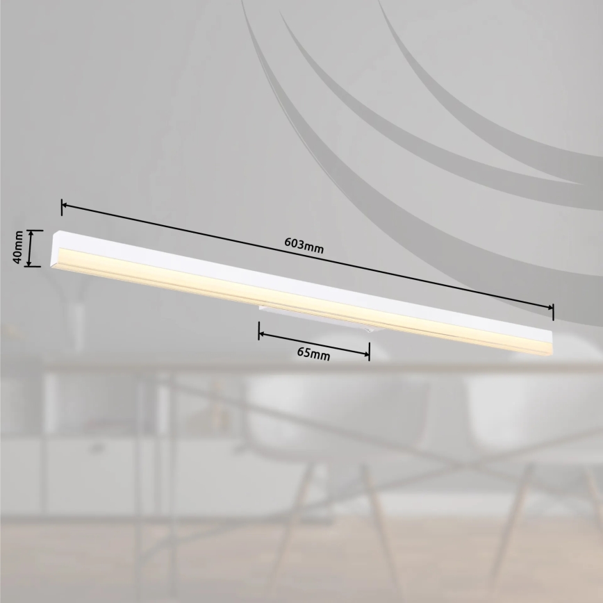 Globo - LED-seinävalaisin LED/18W/230V 3000/6000K 80 cm valkoinen