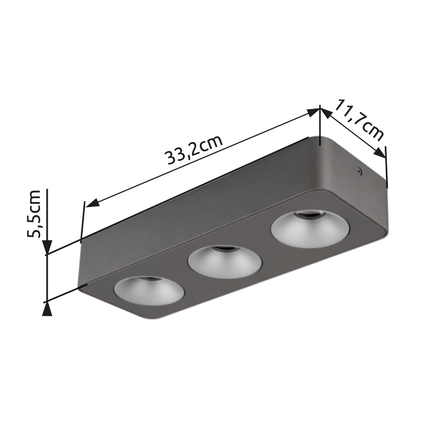 Globo - LED-kattovalaisin LED/14W/230V 11,7x33,2 cm