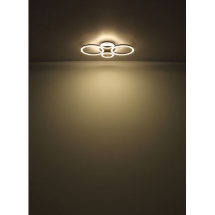 Globo - LED-kattovalaisin LED/40W/230V 2700/4500/6500K Ø 35,5 x 53 cm musta