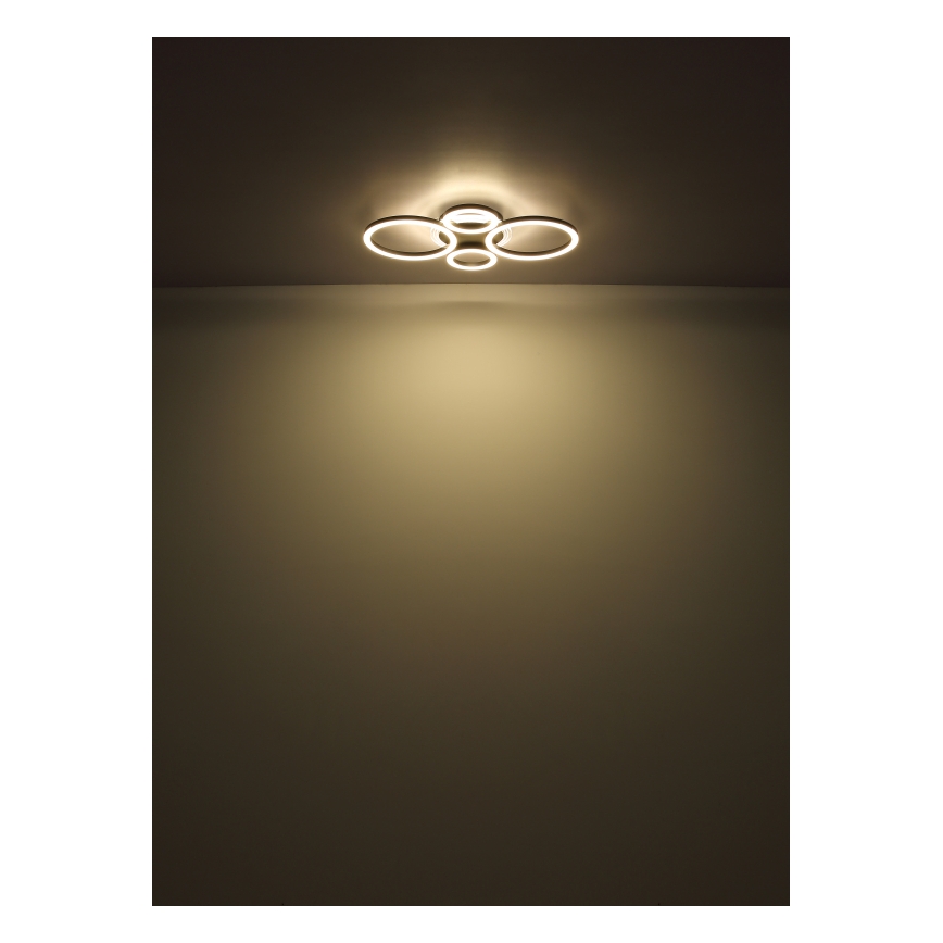Globo - LED-kattovalaisin LED/40W/230V 2700/4500/6500K Ø 35,5 x 53 cm musta