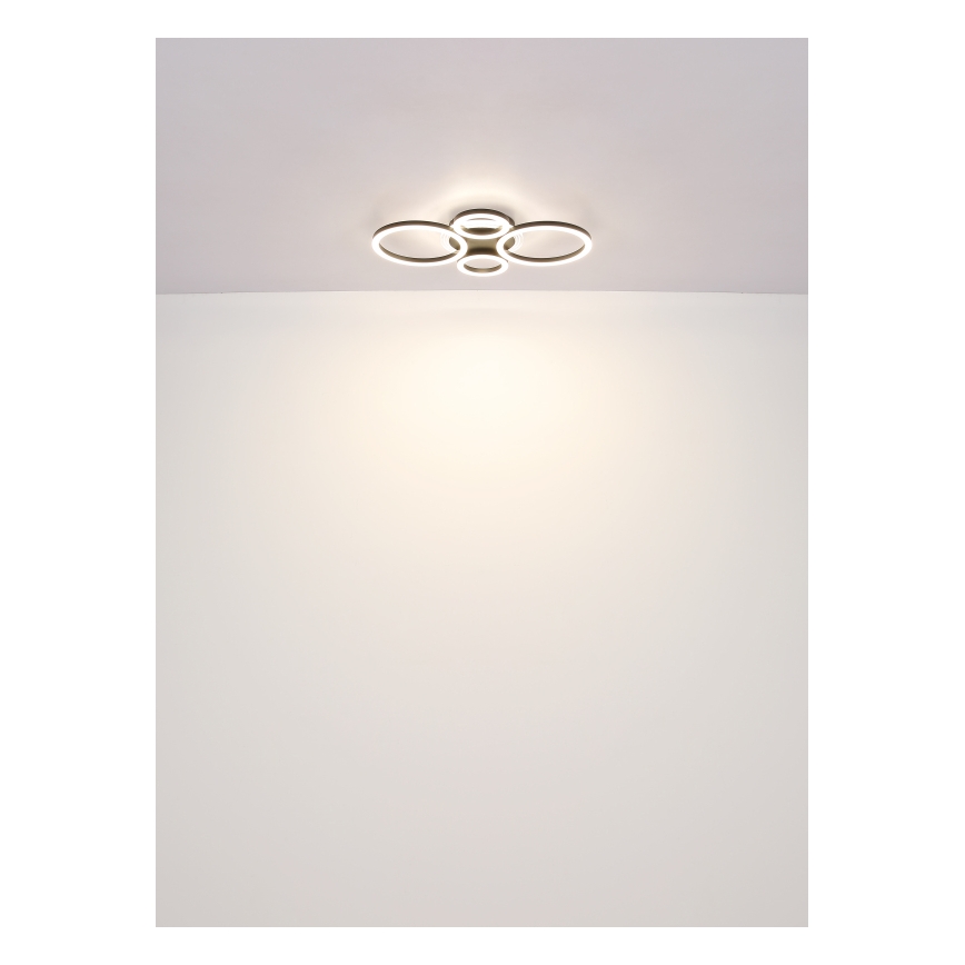 Globo - LED-kattovalaisin LED/40W/230V 2700/4500/6500K Ø 35,5 x 53 cm musta